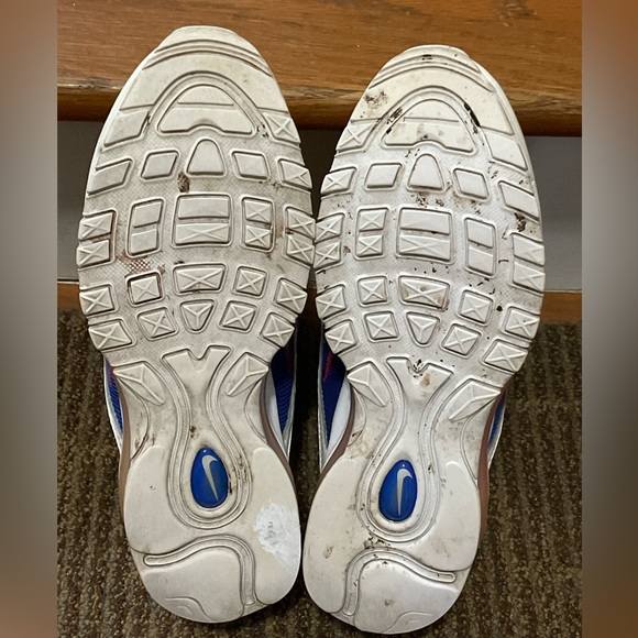 Nike Air Max 97 Corduroy Sail Volt Glow Arctic Pink Red. Good Cond. Women’s 8.5 - Picture 7 of 8